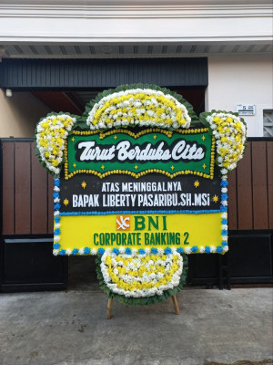 Papan Bunga Duka di Sukamaju Baru