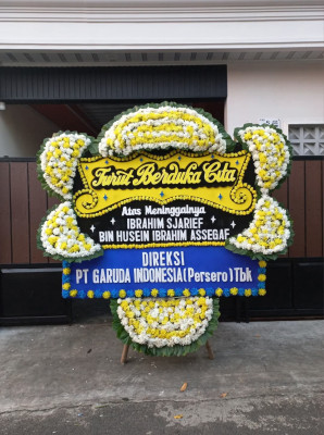 Papan Bunga Duka di Sukamaju Baru