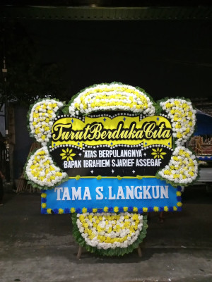 Papan Bunga Duka di Sukamaju Baru