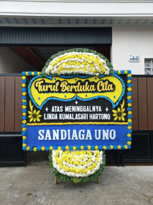 Papan Bunga Duka di Sukamaju Baru