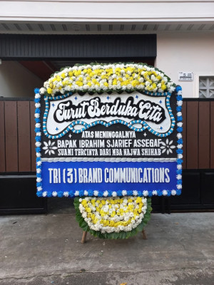 Papan Bunga Duka di Sukamaju Baru